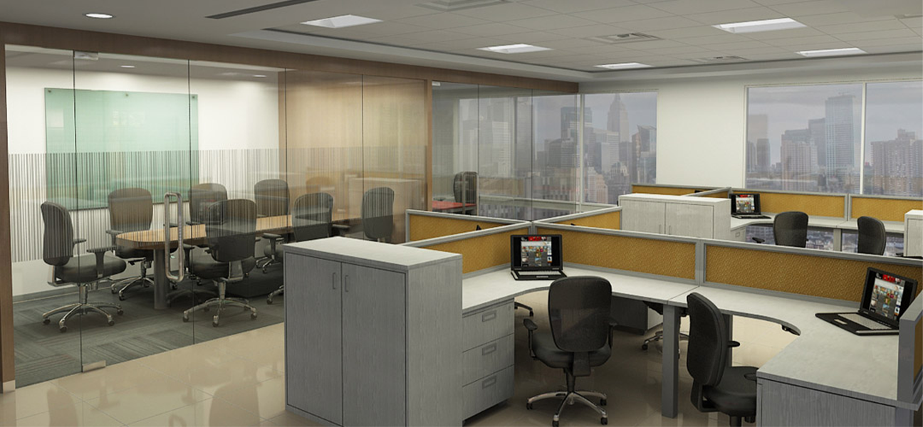 Aggarwal Office corporate interior at DLF Tower New Delhi by Next BC